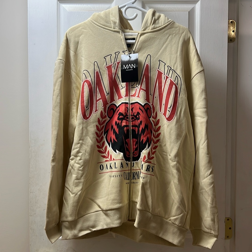Boohoo Bear zip hoodie